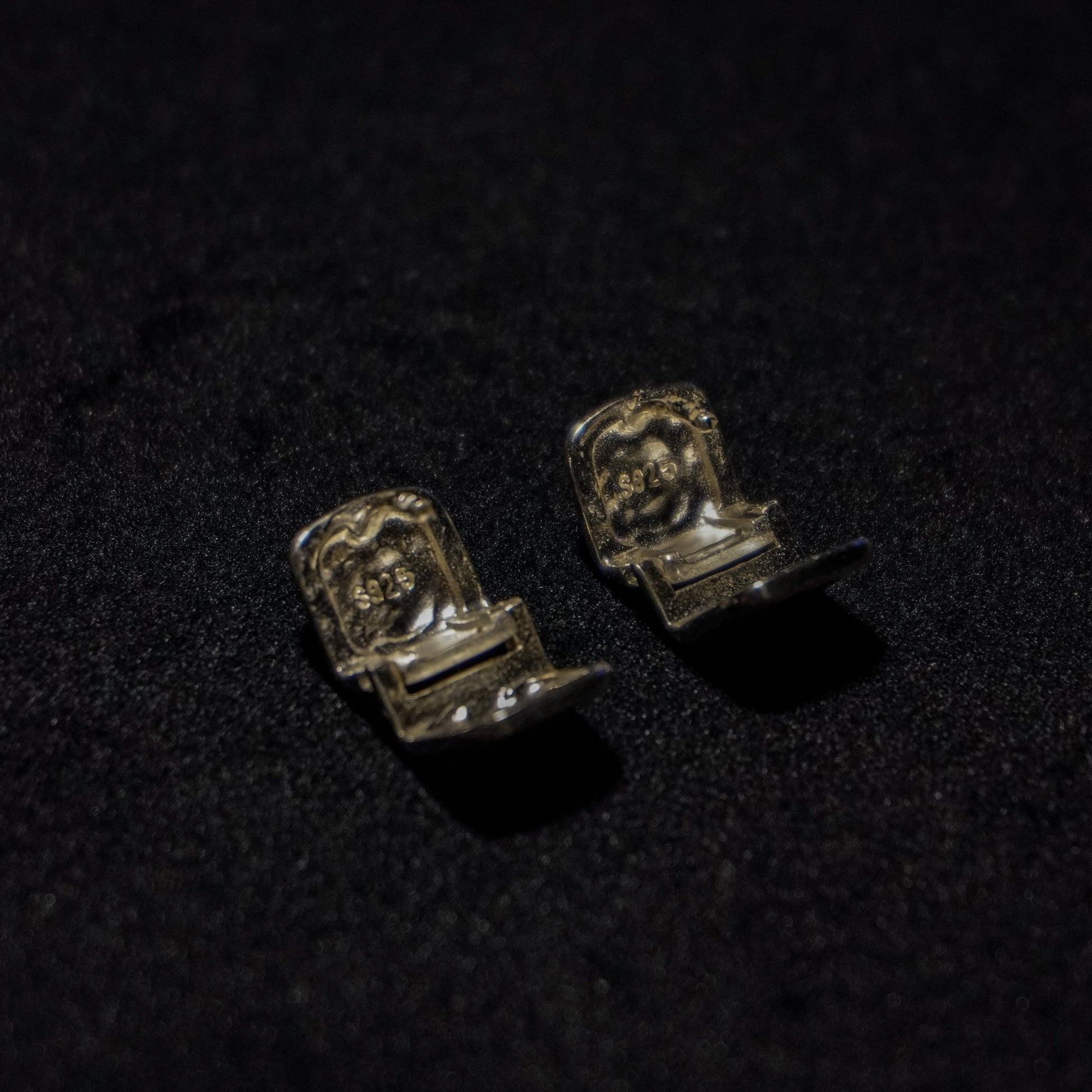 925 Cube Earrings
