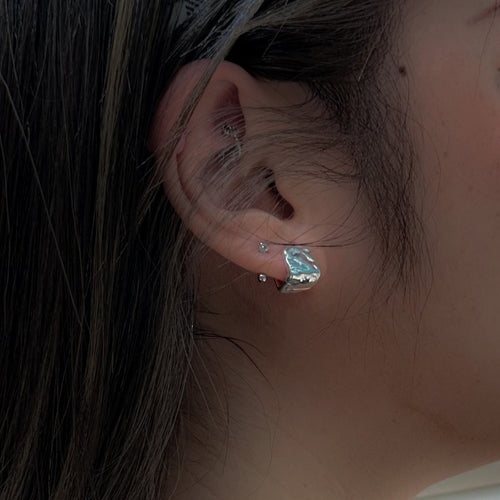 925 Cube Earrings